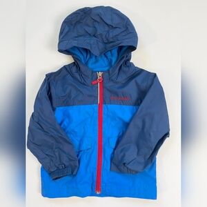 Columbia Two-Tone Blue Jacket with Red Accents